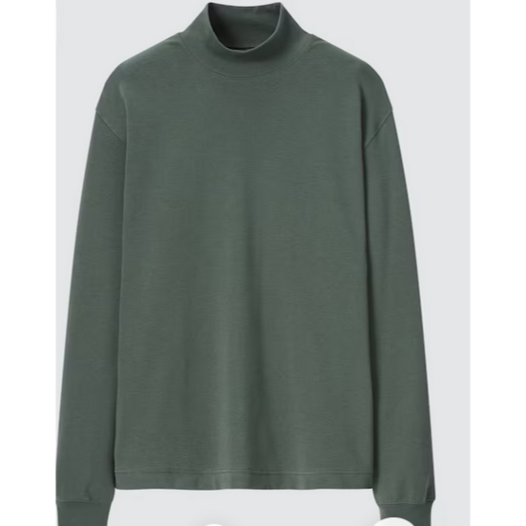 UNIQLO(ユニクロ)のhalfmountain様用 ヒートテックコットンモックネックT長袖2枚/女性М レディースのトップス(Tシャツ(長袖/七分))の商品写真