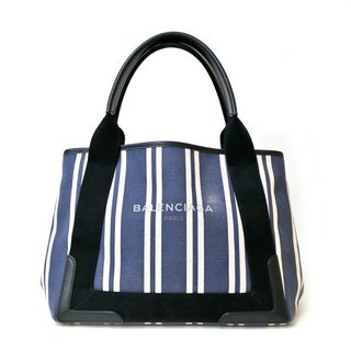 バレンシアガ(Balenciaga)の【限界値下げ祭38-OF】  バレンシアガ ネイビーカバ ショルダーバッグ バレンシアガ キャンバス ブルー レディース BALENCIAGA 中古(ショルダーバッグ)