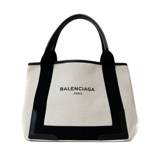 バレンシアガ(Balenciaga)の【限界値下げ祭25-OF】 バレンシアガ ネイビーカバ ショルダーバッグ バレンシアガ キャンバス ベージュ レディース BALENCIAGA 中古(ショルダーバッグ)