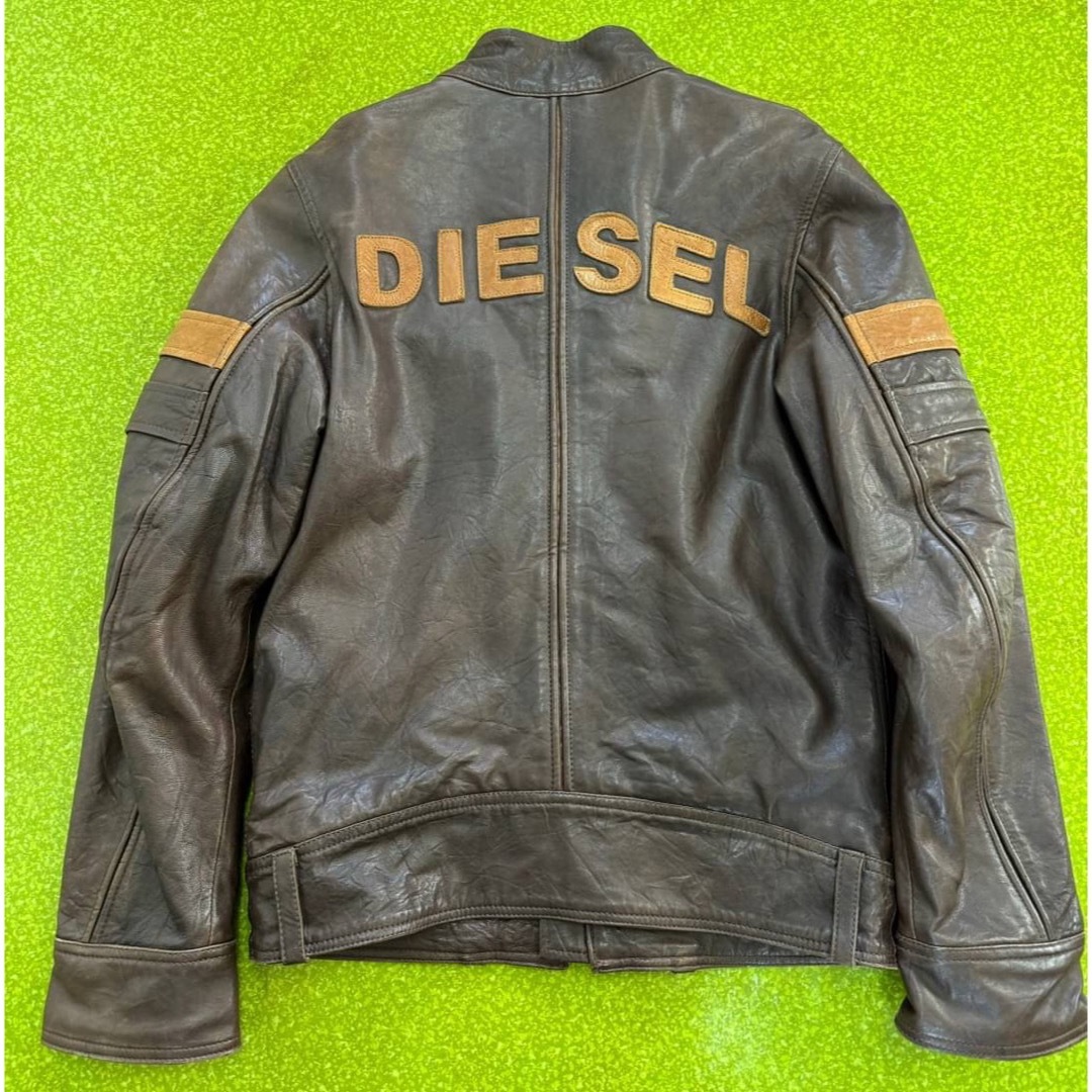 DIESEL(ディーゼル)のDIESEL ディーゼル メンズ ライダースジャケット サイズXL メンズのジャケット/アウター(レザージャケット)の商品写真