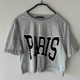 ザラ(ZARA)のクロップ丈Tシャツ(Tシャツ(半袖/袖なし))