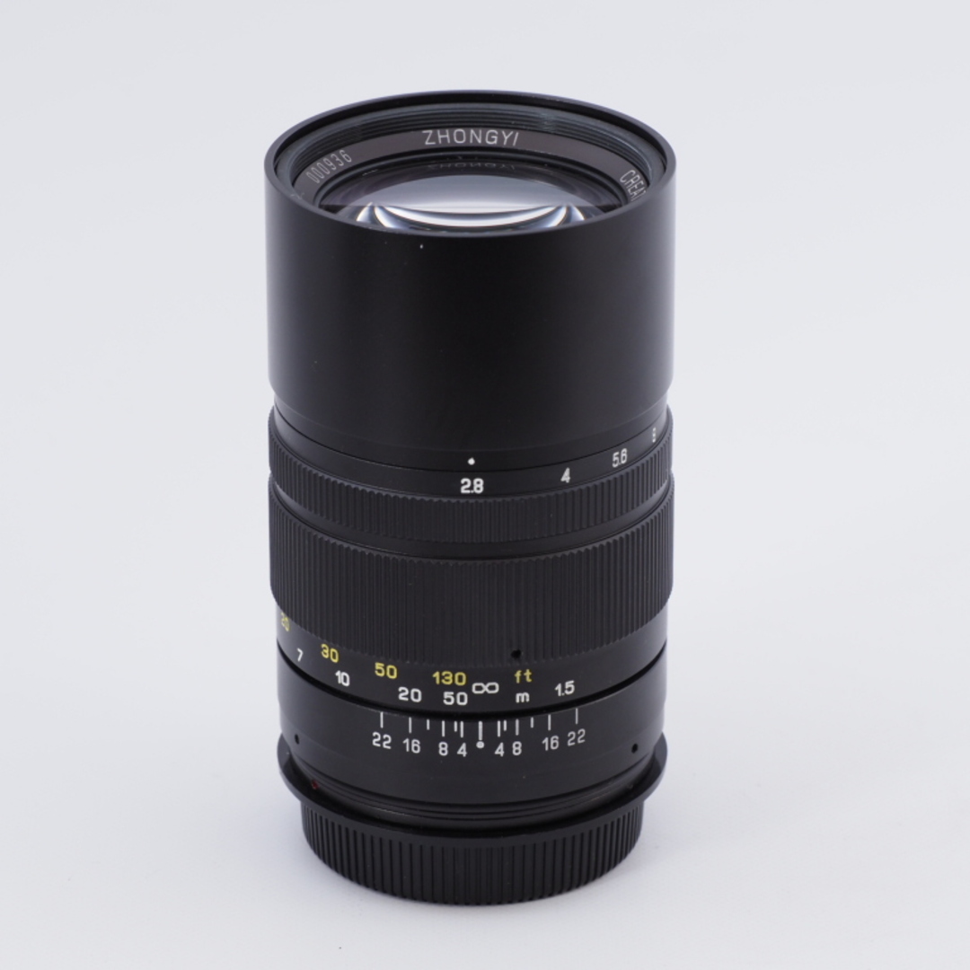 スマホ/家電/カメラ中一光学(ZHONG YI OPITCS) 中望遠 単焦点レンズ CREATOR 135mm F2.8 II （EFマウント)#8780
