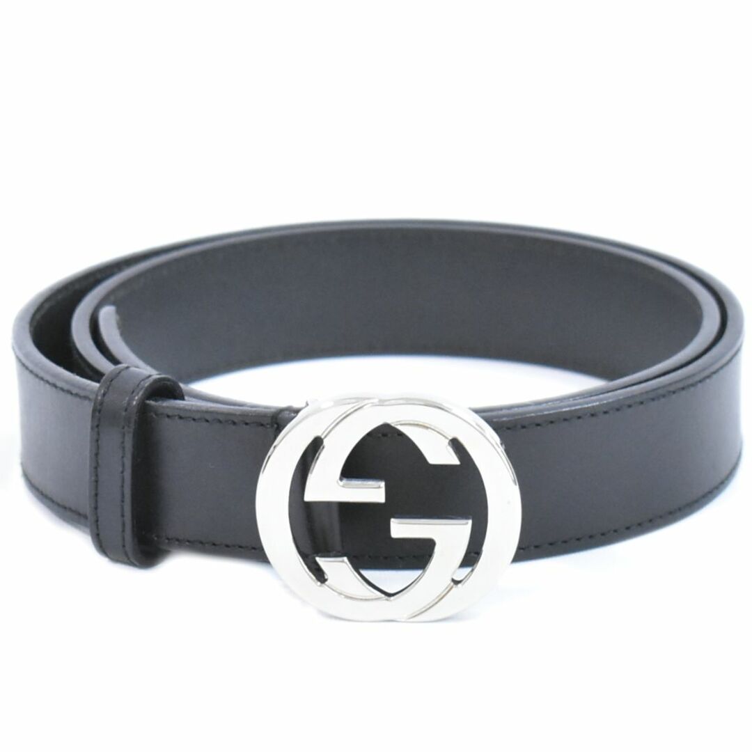 GUCCI - 本物 グッチ GUCCI インターロッキングG ベルト レザー GUCCI - 本物 グッチ GUCCI インターロッキングG ベルト レザー