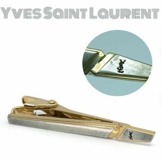 イヴサンローラン(Yves Saint Laurent)のイヴサンローラン ■YSLロゴ入りネクタイピン 　バイカラー　ヴィンテージ(ネクタイピン)