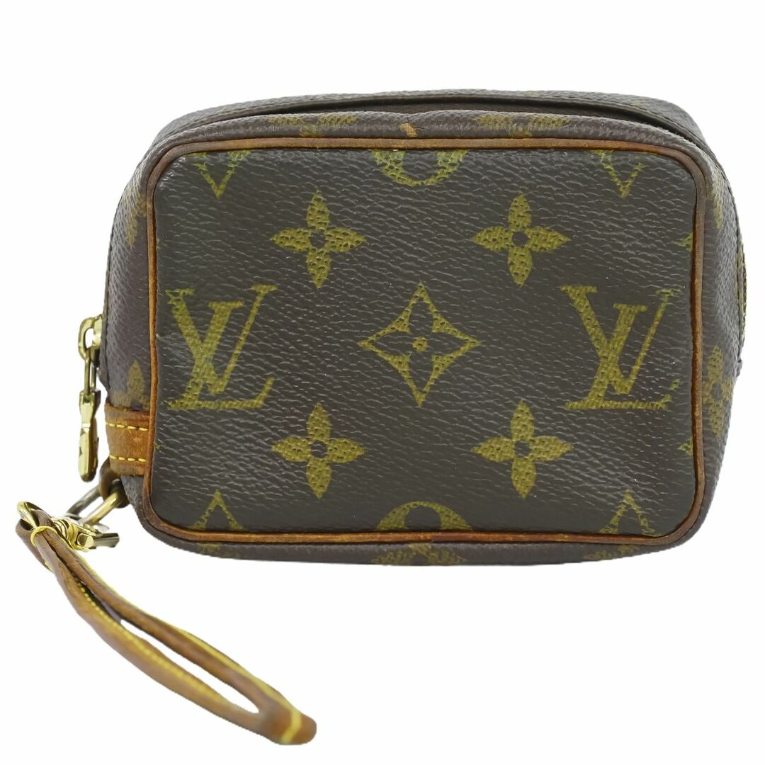 ポーチ本物 ルイヴィトン LV LOUIS VUITTON トゥルース ワピティ モノグラム ポーチ 小物入れ ブラウン M58030 Trousse Wapity ビトン バッグ