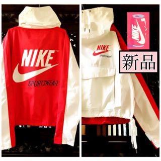 ナイキ(NIKE)のNIKE 新品 レトロ ナイロン ハイネック ウィンドブレーカー ジャージ(ナイロンジャケット)