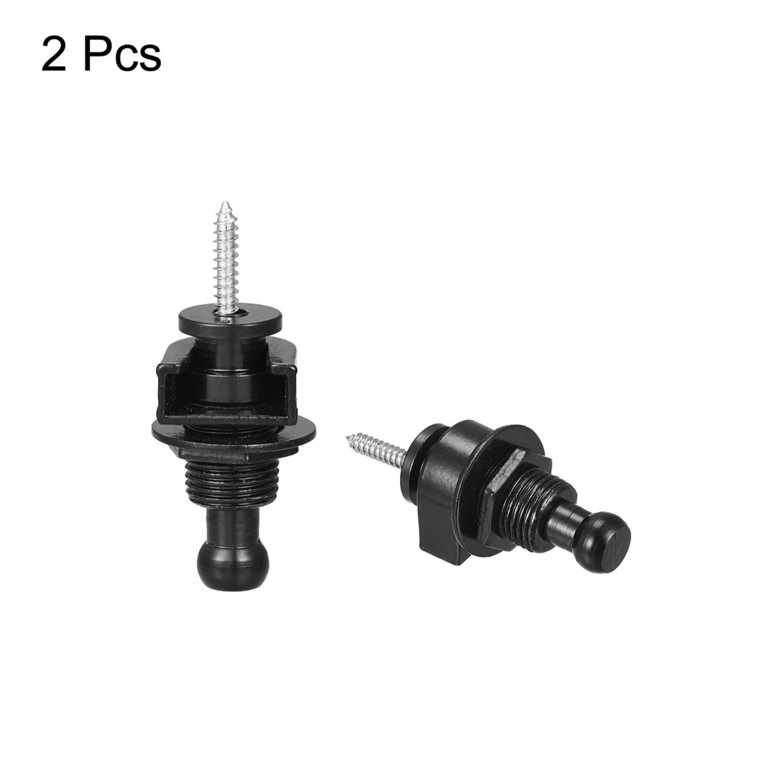 uxcell ギターストラップロックボタン 2個入り 17x3 mm uxcell ギターストラップロックボタン 2個入り 17x3 mm