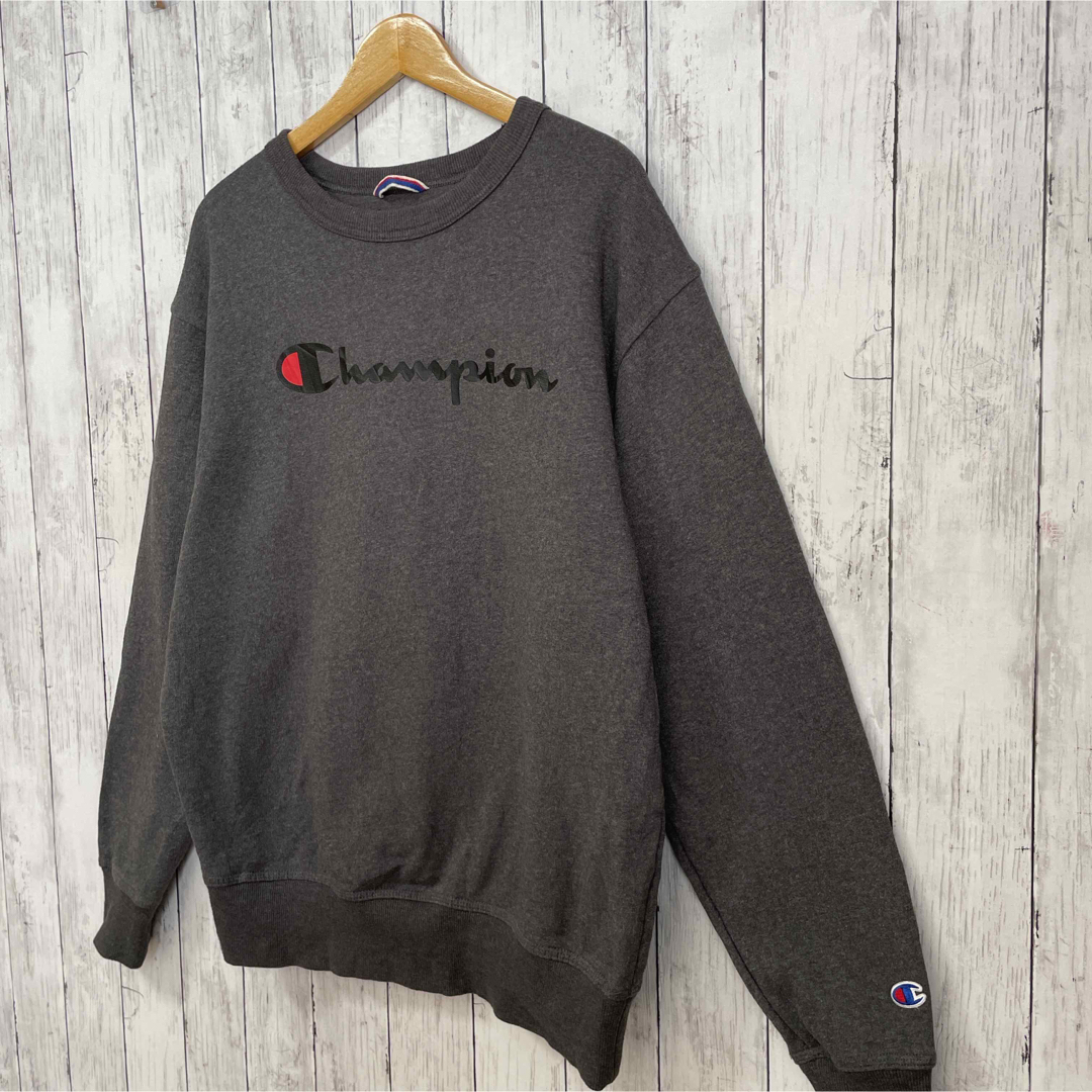 Champion(チャンピオン)のChampion チャンピオン スウェット トレーナー グレー ロゴ 長袖 古着 メンズのトップス(スウェット)の商品写真