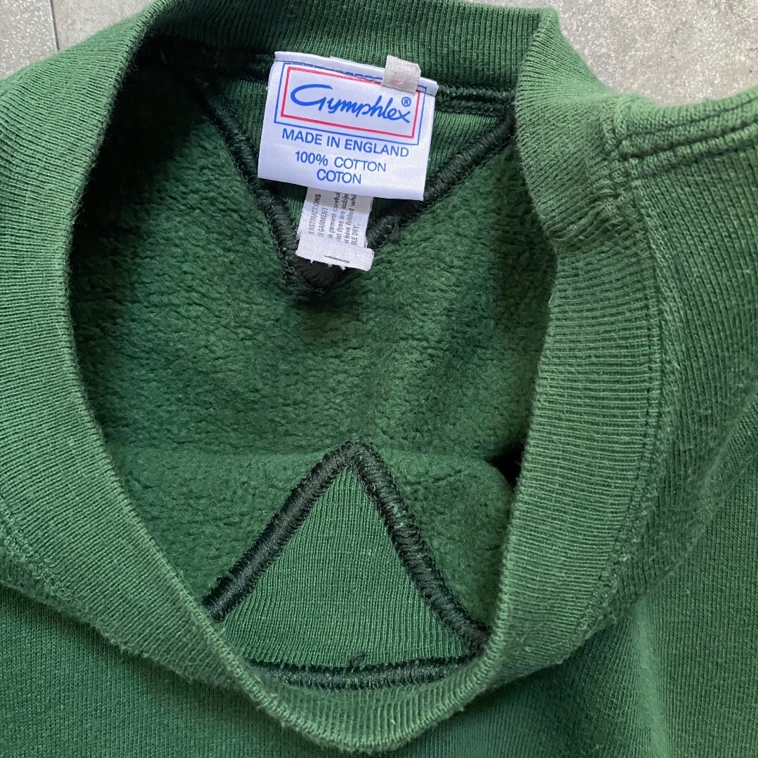 GYMPHLEX - 90s 両V はめ込みガゼット スウェット イングランド