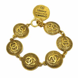 シャネル(CHANEL)の【限界値下げ祭60-OF】   CHANEL シャネル ブレスレット ココマーク チャーム ゴールド レディース かわいい メタルBJ BIM アクセサリー アクセ 中古(ブレスレット/バングル)