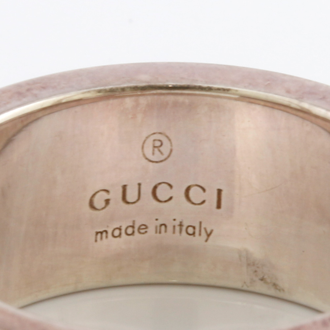 Gucci(グッチ)のGUCCI グッチ SV925 リング 指輪 Gマーク ブランデッドGリング 11号 #12 シルバー レディース おしゃれ かわいい おすすめ ギフト プレゼント シルバー925BJ送料無料 中古 レディースのアクセサリー(リング(指輪))の商品写真
