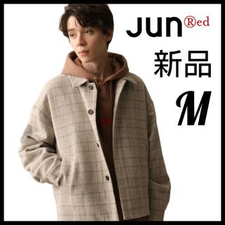 ジュンレッド(JUNRED)の【新品未使用】JUNRed★ツイーディーチェックブルゾン★ジャケット★M(その他)