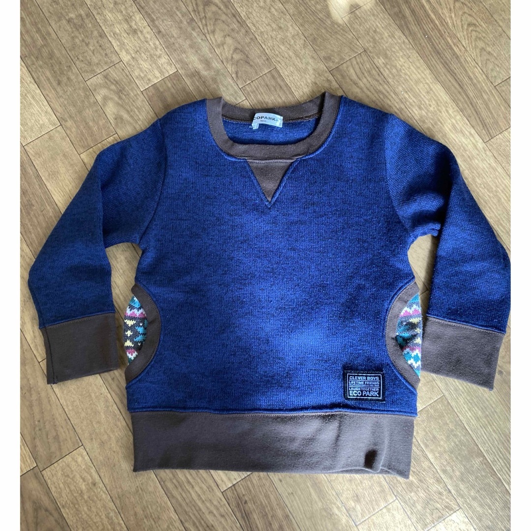 ニットトレーナー☆100サイズ キッズ/ベビー/マタニティのキッズ服男の子用(90cm~)(Tシャツ/カットソー)の商品写真