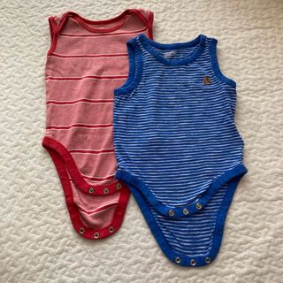 ベビーギャップ(babyGAP)のbabyGAG OLD NAVY ブラナンベア 70 ロンパース ノースリーブ(ロンパース)