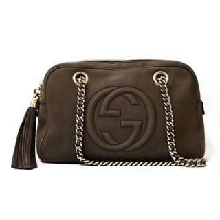 グッチ(Gucci)の【限界値下げ祭】     グッチ GUCCI ソーホー ショルダーバッグ ブラウン レディース 中古(ショルダーバッグ)