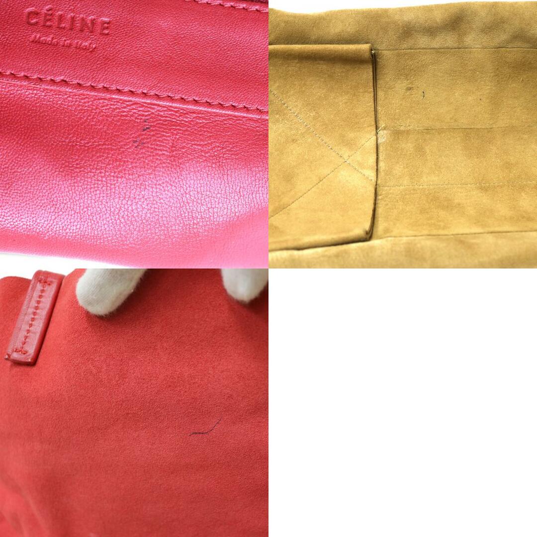 celine(セリーヌ)の【限界値下げ祭】     セリーヌ CELINE カバ ホリゾンタル ショルダーバッグ レッド レディース 中古 レディースのバッグ(ショルダーバッグ)の商品写真