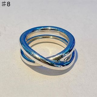 ティファニー(Tiffany & Co.)の435 ティファニー　クロス　リング　パロマピカソ　925 8号(リング(指輪))