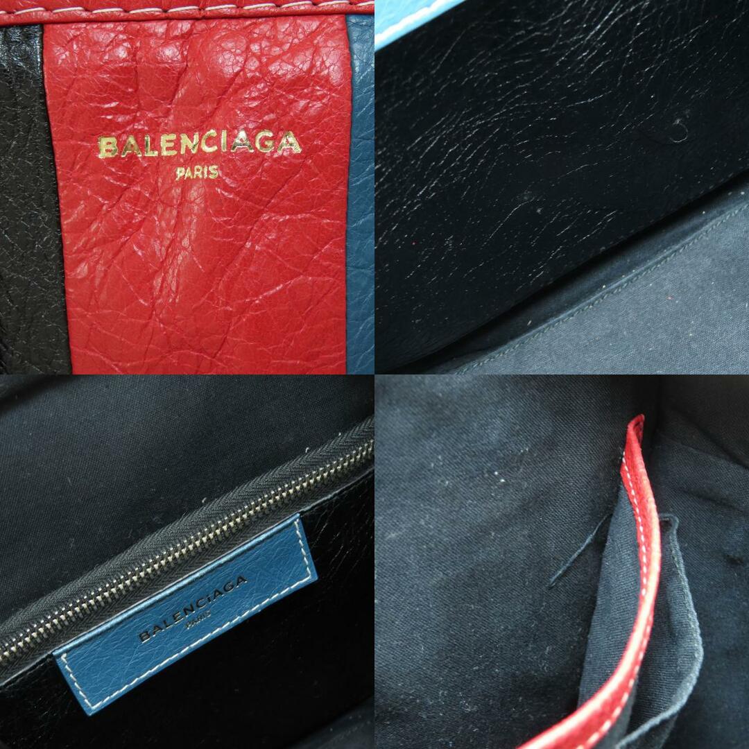 Balenciaga(バレンシアガ)のBALENCIAGA 452458 バザール ストライプ 2WAY ハンドバッグ レザー レディース レディースのバッグ(ハンドバッグ)の商品写真