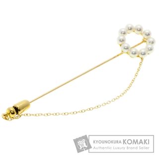 ミキモト(MIKIMOTO)のMIKIMOTO ベビーパール 真珠 ピンブローチ ブローチ K18YG レディース(ブローチ/コサージュ)