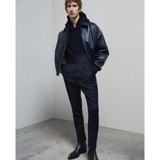 フィアオブゴッド(FEAR OF GOD)のfear of god x zegna レザーボンバージャケット(ブルゾン)