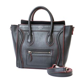 セリーヌ(celine)の【限界値下げ祭】    セリーヌ CELINE ラゲージナノショッパー ハンドバッグ ブラック レディース 中古(ハンドバッグ)