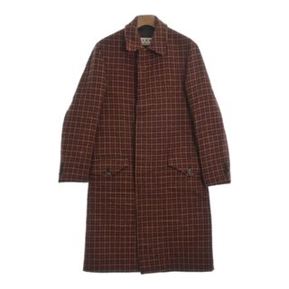 Marni - MARNI ステンカラーコート 44(S位) 赤x黒xオレンジ(千鳥格子) 【古着】【中古】