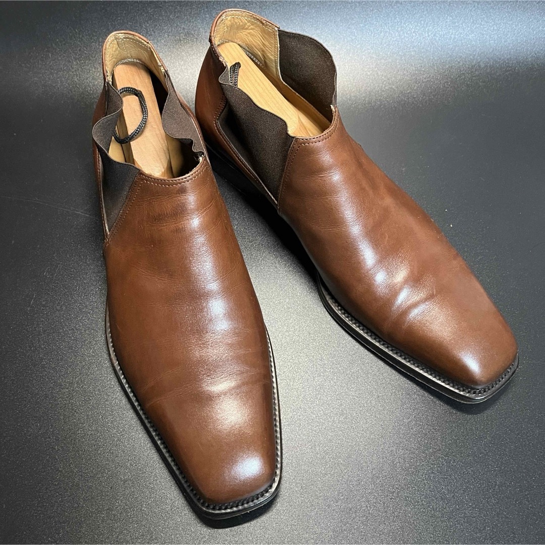 Salvatore Ferragamo(サルヴァトーレフェラガモ)の極上 Salvatore Ferragamo サイドゴアブーツ 27.5cm メンズの靴/シューズ(ブーツ)の商品写真