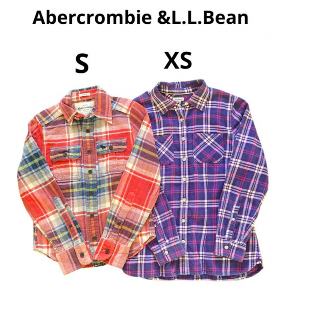 Abercrombie&Fitch(アバクロンビーアンドフィッチ)のAbercrombie &L.L.Beanキッズフランネルシャツ　チェック柄 キッズ/ベビー/マタニティのキッズ服男の子用(90cm~)(ブラウス)の商品写真