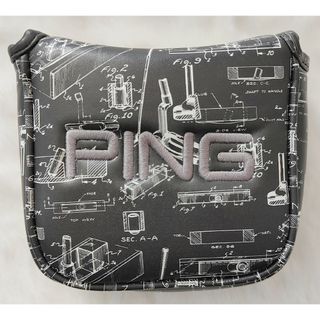 ピン(PING)の【新品】PING ピンゴルフ パテントパターカバー 用マレットタイプ　ブラック(その他)