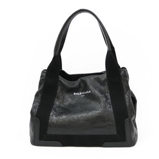 バレンシアガ(Balenciaga)のバレンシアガ BALENCIAGA ネイビーカバ ハンドバッグ ブラック レディース 中古(ハンドバッグ)