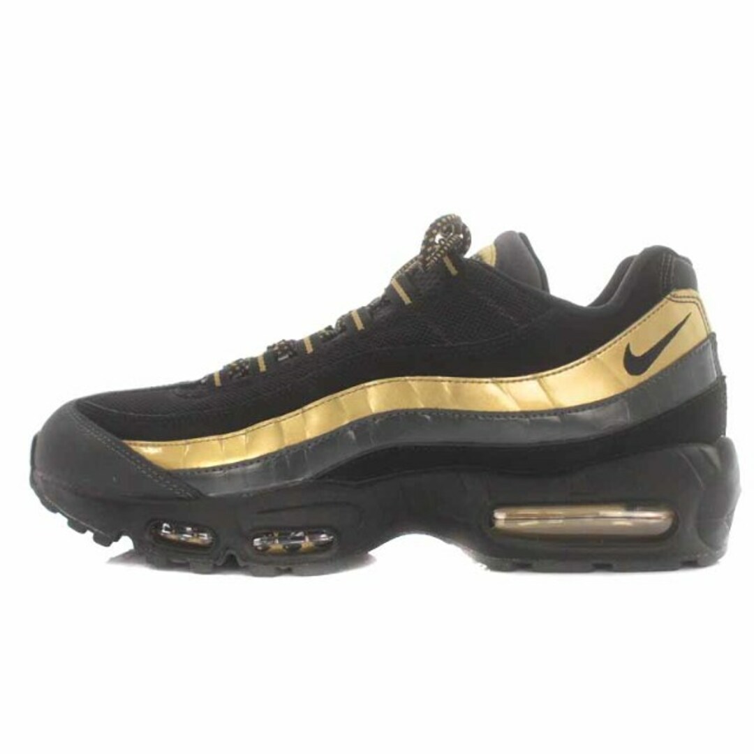 NIKE Air Max 95 Black/Metallic Gold約10cmアウトソール