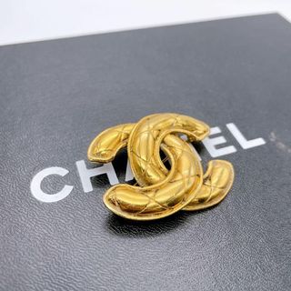 シャネル(CHANEL)の【1032】シャネル✨ココマーク✨マトラッセ✨ブローチ✨ビンテージ✨アクセサリー(ブローチ/コサージュ)