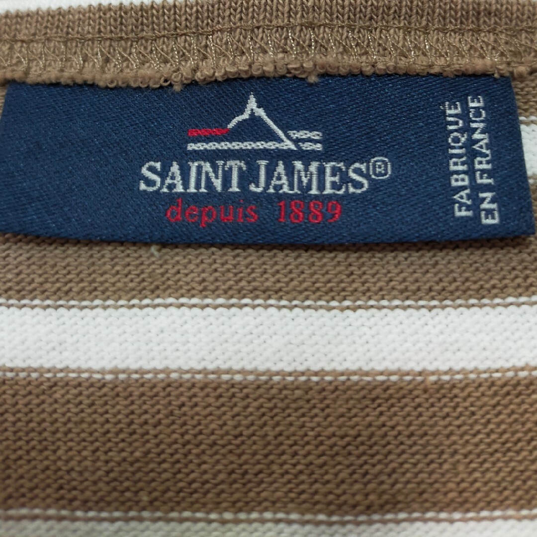 SAINT JAMES(セントジェームス)の美品　セントジェームス　カフェオレブラウン　ハマック　t3 SM レディースのトップス(カットソー(長袖/七分))の商品写真