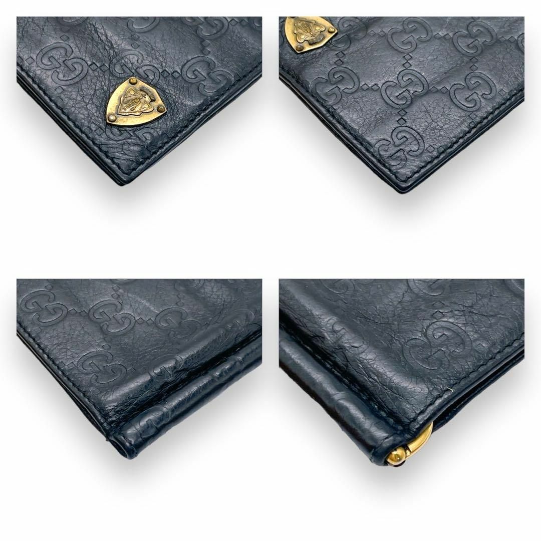 Gucci(グッチ)の【1257】グッチ✨マネークリップ✨GG柄✨シマ✨エンボス✨型押し✨ロゴ  レディースのファッション小物(財布)の商品写真