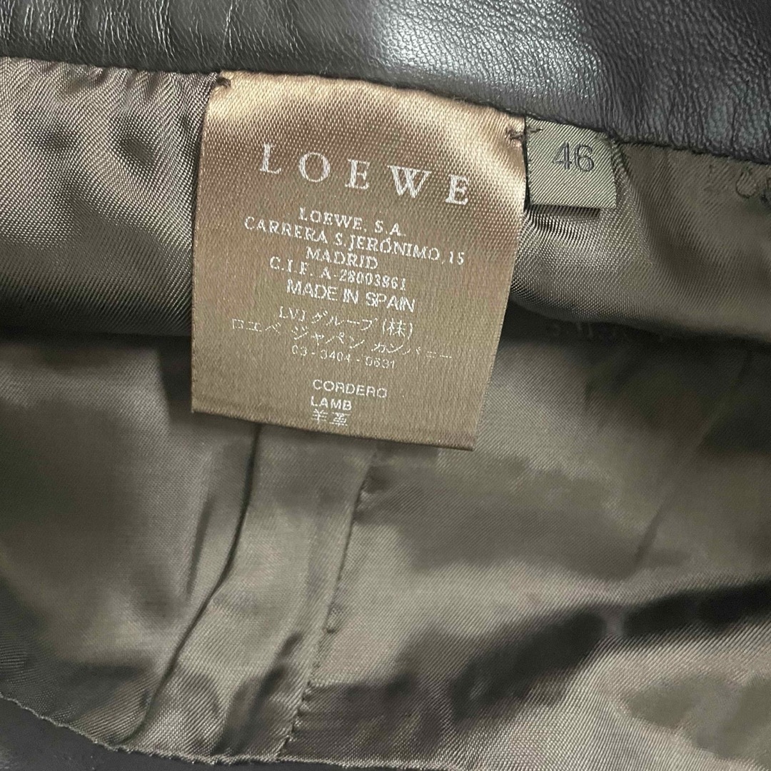 LOEWE(ロエベ)のロエベ　オールシーズン　ラム　羊皮　レザーパンツ　パンツ　レザー　ユニセックス メンズのパンツ(その他)の商品写真