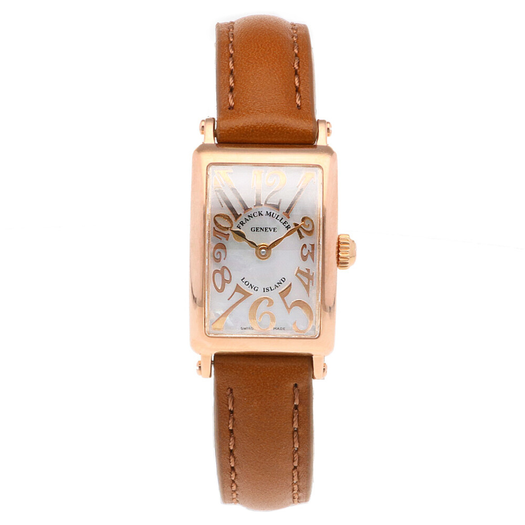 FRANCK MULLER(フランクミュラー)の【限界値下げ祭20-OF】  フランクミュラー FRANCK MULLER ロングアイランド 腕時計 時計 K18PG 802 QZ MOP2 レディース 中古 レディースのファッション小物(腕時計)の商品写真