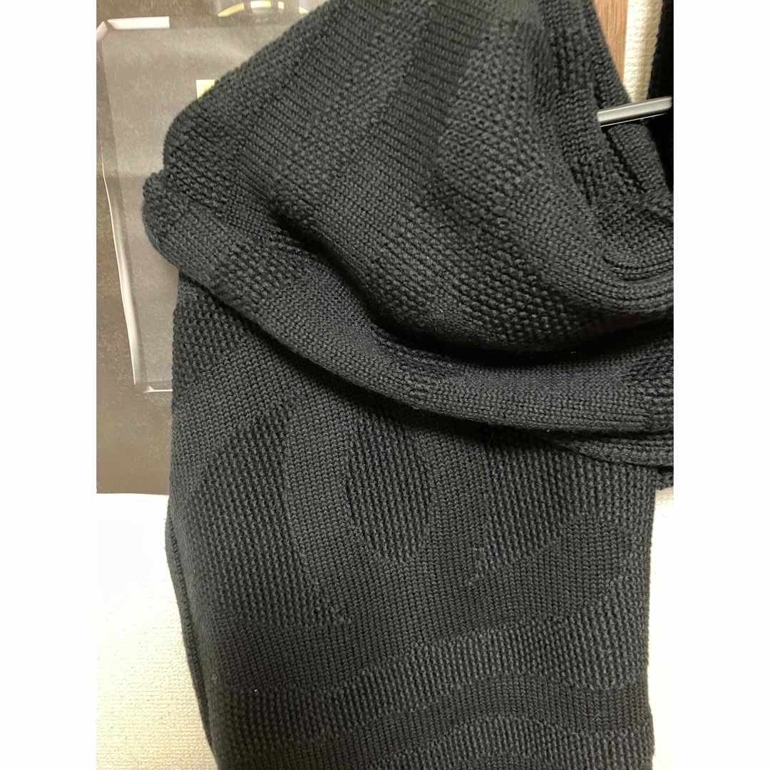 CHANEL(シャネル)のキー様専用  CHANEL  ロングマフラー/ロゴ デカココマークブラック正規品 レディースのファッション小物(マフラー/ショール)の商品写真