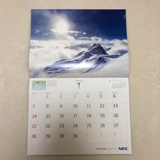 NEC - 2024年　風景写真のカレンダー　壁掛け用