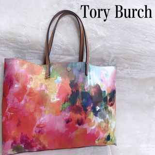 Tory Burch - 希少✨ トリーバーチ トートバッグ キャンバス ピンク 花 ...