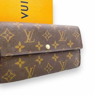 ルイヴィトン(LOUIS VUITTON)の【1112】ルイヴィトン✨モノグラム✨ポルトモネクレディ✨長財布✨ブラウン✨茶 (財布)