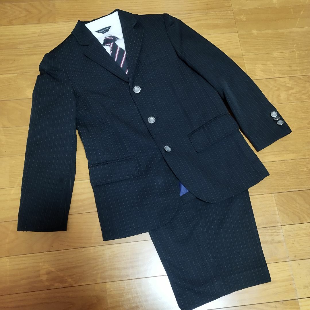 HIROMICHI NAKANO(ヒロミチナカノ)の美品 130　ヒロミチナカノ 入学式フォーマルスーツ 卒園式礼服式服コムサイムズ キッズ/ベビー/マタニティのキッズ服男の子用(90cm~)(ドレス/フォーマル)の商品写真