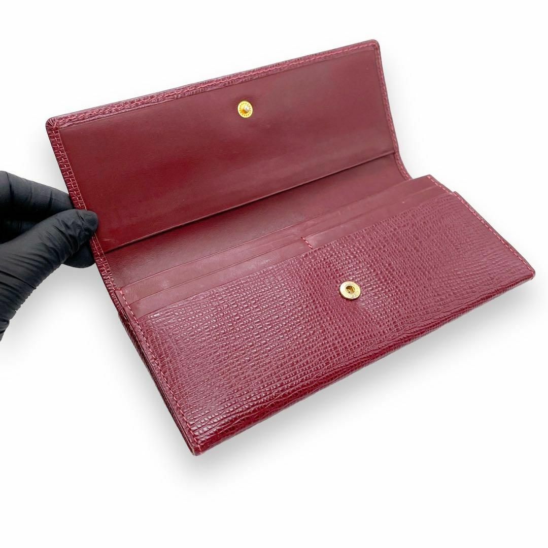 NINA RICCI(ニナリッチ)の【1283 a11】ニナリッチ✨財布✨二つ折り✨長財布✨ボルドー系✨ レディースのファッション小物(財布)の商品写真