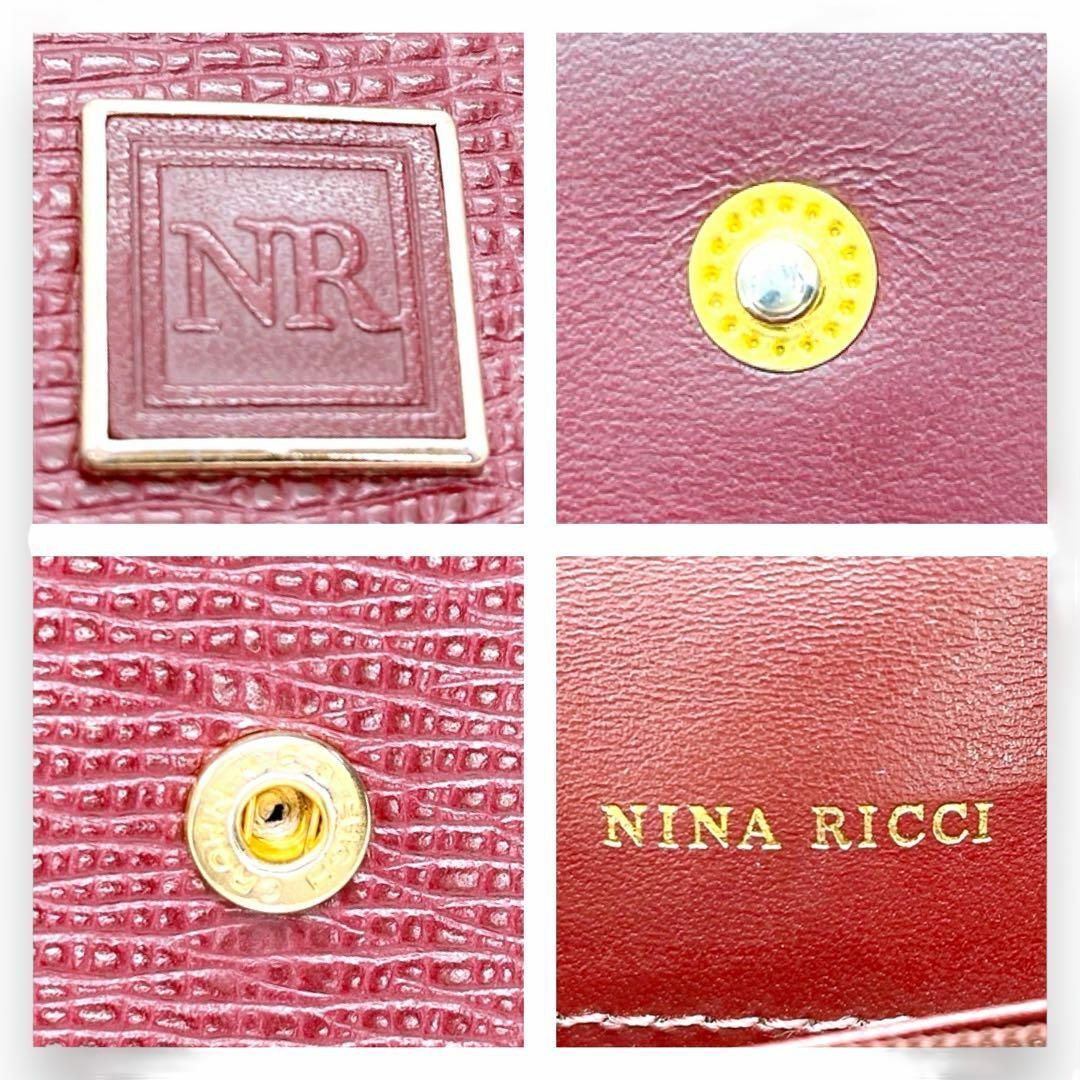 NINA RICCI(ニナリッチ)の【1283 a11】ニナリッチ✨財布✨二つ折り✨長財布✨ボルドー系✨ レディースのファッション小物(財布)の商品写真