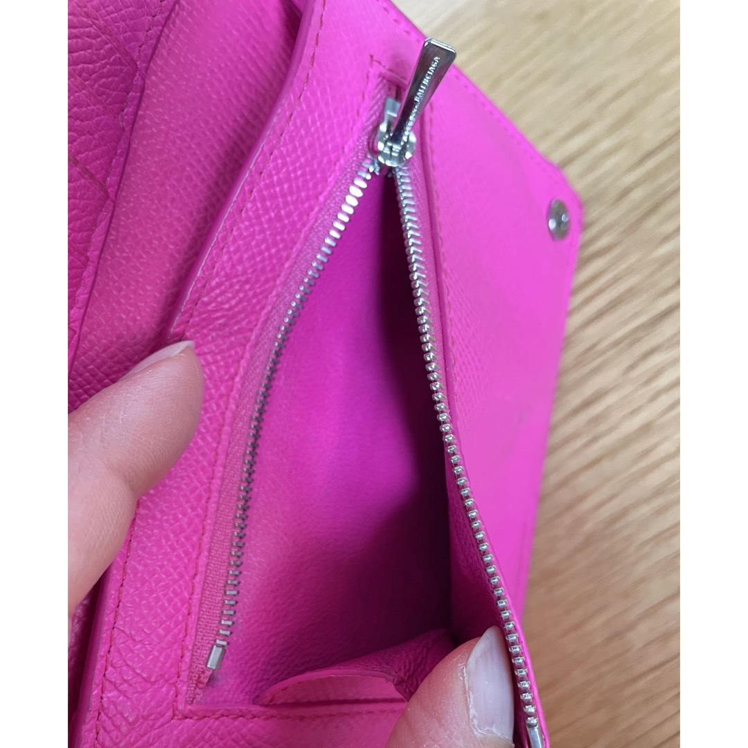 BALENCIAGA - BALENCIAGA 二つ折り財布 ピンク 小銭入れ の通販 BALENCIAGA - BALENCIAGA 二つ折り財布 ピンク 小銭入れ の通販