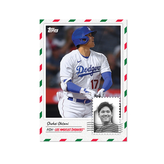 大谷翔平 topps 限定カード ドジャース クリスマスHoliday Card(シングルカード)