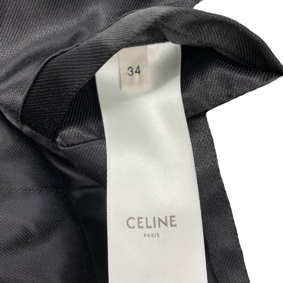 celine(セリーヌ)のセリーヌ CELINE アウター ロングコート トレンチコート トリオンフ 総柄 コットン ブラウン レディースのジャケット/アウター(トレンチコート)の商品写真