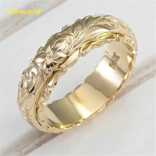 ゴールド　14k　リング　キラキラ　クロス　綺麗め　花柄　ビジュー　指輪(リング(指輪))