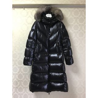 モンクレール(MONCLER)の美品　モンクレール　2020〜21年 秋冬　ribafur  毛皮付き　ロング(ダウンコート)