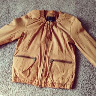 グースィー(goocy)の値下げ♡goocy レザージャケット(ノーカラージャケット)
