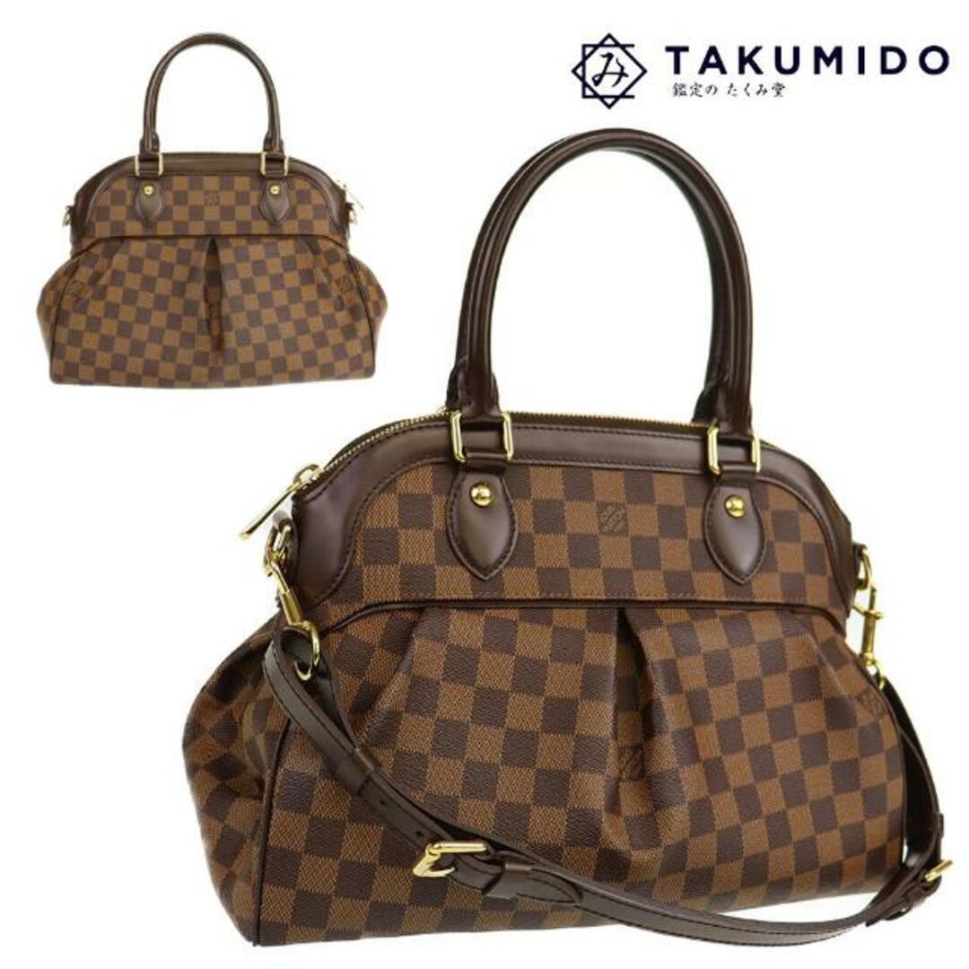 ルイヴィトン LOUIS VUITTON トレヴィPM N51997 ダミエ 2WAYバッグ ショルダーバッグ ダミエキャンバス エベヌ ブラウン約385cmショルダー最長